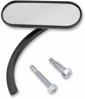 Arlen Ness - Arlen Ness Micro Die-Cast Mini Oval Mirror - Right - Black - 13-413 - Image 1
