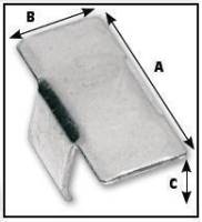 Kimpex - Kimpex Track Clip with Hook Down Guide for Kimpex Tracks - Zinc - 1 3/4in. x 3/4in. x 5/8in. - 04-150 - Image 2