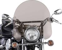 Slipstreamer - Slipstreamer 17in. Classic Windshield with Chrome Hardware - 17in. x 23in. - Smoke - SS-30-17TQ - Image 1