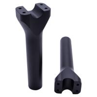 Trask Performance - Trask Performance Assault Risers for 1in. Handlebars - 8in. - Black Reverse Cut - TM-8602-8RC - Image 1