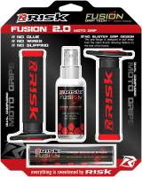 Risk Racing - Risk Racing Fusion 2 Moto Grips - Red - 00284 - Image 2