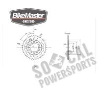 BikeMaster - BikeMaster Steel Rear Sprocket - 42T - 231 842 42 - Image 2