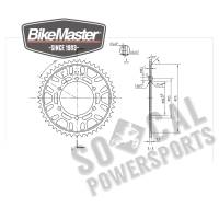 BikeMaster - BikeMaster Steel Rear Sprocket - 47T - 252 014 47 - Image 2