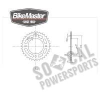 BikeMaster - BikeMaster Steel Rear Sprocket - 34T - 260 282 34 - Image 2