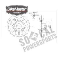 BikeMaster - BikeMaster Steel Rear Sprocket - 40T - 241 353 40 - Image 2