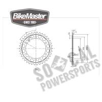 BikeMaster - BikeMaster Steel Rear Sprocket - 38T - 241 220 38 - Image 2