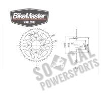 BikeMaster - BikeMaster Steel Rear Sprocket - 49T - 230 269 49 - Image 2