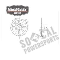 BikeMaster - BikeMaster Steel Rear Sprocket - 46T - 230 802 46 - Image 2