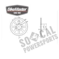 BikeMaster - BikeMaster Steel Rear Sprocket - 48T - 230 802 48 - Image 2