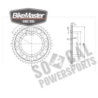 BikeMaster - BikeMaster Steel Rear Sprocket - 43T - 260 499 43 - Image 2