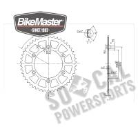 BikeMaster - BikeMaster Steel Rear Sprocket - 48T - 240 897 48 - Image 2