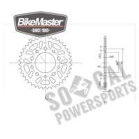 BikeMaster - BikeMaster Steel Rear Sprocket - 40T - 251 332 40 - Image 2