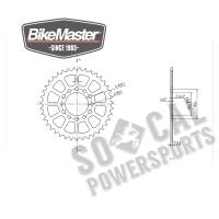 BikeMaster - BikeMaster Steel Rear Sprocket - 39T - 240 811 39 - Image 2