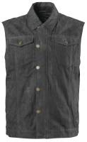 RSD - RSD Ramone Perforated Waxed Cotton Vest - 0814-0502-0052 - Black - Small - Image 1