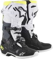 Alpinestars - Alpinestars Tech 10 Non-Vented Boots - 2010019-125-14 - Black/White/Yellow Fluid - 14 - Image 1