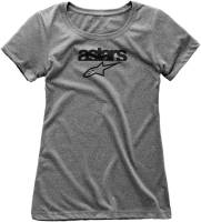 Alpinestars - Alpinestars Heritage Blaze Womens T-Shirt - 1W38-73004-1026-L - Heather Gray - Large - Image 1