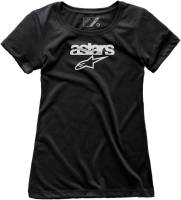 Alpinestars - Alpinestars Heritage Blaze Womens T-Shirt - 1W38-73004-10-L - Black - Large - Image 1