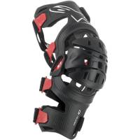 Alpinestars - Alpinestars Bionic-10 Carbon Left Knee Brace - 6500419-13-XL/XXL - Black/Red - XL-2XL - Image 1