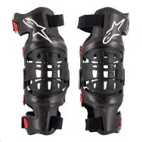 Alpinestars - Alpinestars Bionic-10 Carbon Knee Brace Set - 6500719-13-LG - Black/Red - Large - Image 1