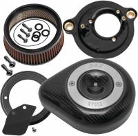 S&S Cycle - S&S Cycle Stealth Teardrop Air Cleaner Kit - Carbon Fiber - 170-0498 - Image 1