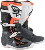 Alpinestars - Alpinestars Tech 7S Youth Boots - 2015017-1124-2 - Black/Gray/White/Fluo Orange - 2 - Image 1