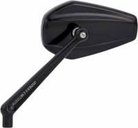 Arlen Ness - Arlen Ness Mini Stocker Mirror - Left - Black Powdercoat - 13-156 - Image 1