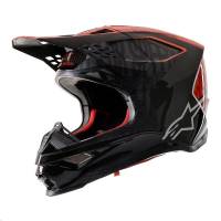 Alpinestars - Alpinestars Supertech M10 Alloy Helmet - 8301720-1403-2X - Black/Orange/Fluo Red - 2XL - Image 1