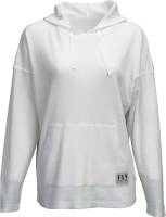 Fly Racing - Fly Racing Fly Oversized Thermal Womens Hoodie - 358-0141L - White - Large - Image 1