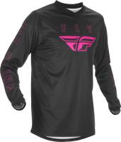 Fly Racing - Fly Racing F-16 Youth Jersey - 374-928YL - Black/Pink - Large - Image 1