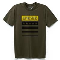 Alpinestars - Alpinestars National T-Shirt - 1230-72104-690-2XL - Military - 2XL - Image 1