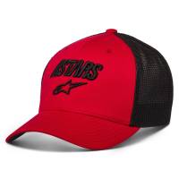 Alpinestars - Alpinestars Angle Stretch Mesh Hat - 1230-81011-3010-L/XL - Red/Black - Lg-XL - Image 1