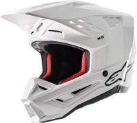 Alpinestars - Alpinestars SM5 Solid Helmet - 8303121-2180-2X - White Glossy - 2XL - Image 1