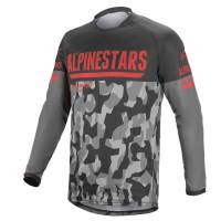 Alpinestars - Alpinestars Venture R Jersey - 3763019-9133-X - Gray Camo/Red Fluo - X-Large - Image 1
