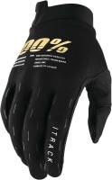100% - 100% iTrack Gloves - 10015-001-10 - Black - Small - Image 1