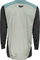 Fly Racing - Fly Racing Lite Jersey - 375-7212X - Gray/Teal/Hi-Vis - 2XL - Image 2