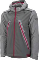 Fly Racing - Fly Racing Carbyne Jacket - 477-4091L - Gray/Red - Large - Image 1