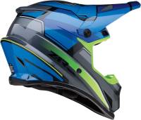 Z1R - Z1R Rise MC Helmet - 0110-7197 - Blue/Hi-Viz Yellow - X-Large - Image 2