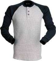 Z1R - Z1R Waffle Knit Long Sleeve Shirt - 2840-0149 - Gray - Small - Image 1