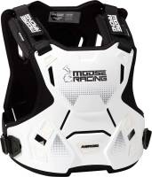 Moose Racing - Moose Racing Agroid Youth Chest Guard - 2701-1118 - White - Sm-Md - Image 1