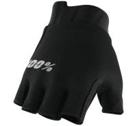 100% - 100% Exceeda Gel Shortfinger Glove - 10024-00000 - Black - Small - Image 1