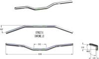 Khrome Werks - Khrome Werks 1in. Street-X Low Handlebar - Chrome - 300902 - Image 2