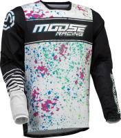 Moose Racing - Moose Racing Sahara Jersey - 2910-7438 - Black/White/Multi - Small - Image 1
