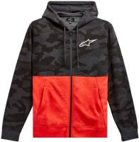 Alpinestars - Alpinestars Camo Block Hoodie - 1213-51050-1816-L - Charcoal Heather Warm Red - Large - Image 1