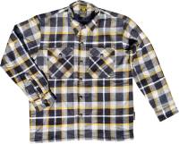 Scorpion - Scorpion Covert Moto Flannel Shirt - 13803-10 - White/Yellow - 5XL - Image 1