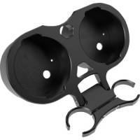 LA Choppers - LA Choppers T-Bar Gauge Relocation Kits - 1in. - Black - LA-7398-02B - Image 1