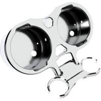 LA Choppers - LA Choppers T-Bar Gauge Relocation Kits - 1-1/2in. - Chrome - LA-7398-22C - Image 1