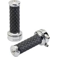 Biltwell Inc. - Biltwell Inc. Alumicore Grips - Chrome - 6606-105-01 - Image 1