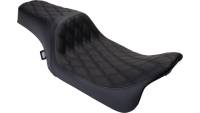 Drag Specialties - Drag Specialties Performance Predator 1-Up Seat - Double Diamond - Black Thread - 0801-1483 - Image 1