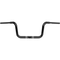 LA Choppers - LA Choppers 1-1/4in. Twin Round Handlebar - 8in. - Gloss Black - LA-7324-08B - Image 1