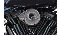 S&S Cycle - S&S Cycle Stealth Air Cleaner Cover - Teardrop - Lava Chrome - 170-0779 - Image 1